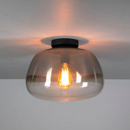 Plafondlamp Pulse Shaded | Amber glas 36cm