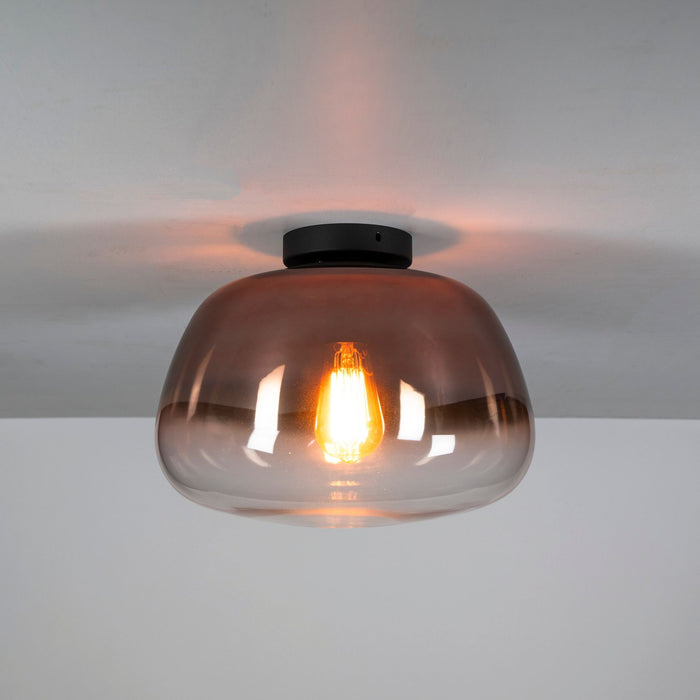 Plafondlamp Pulse Shaded | Smoke grey glas 36cm