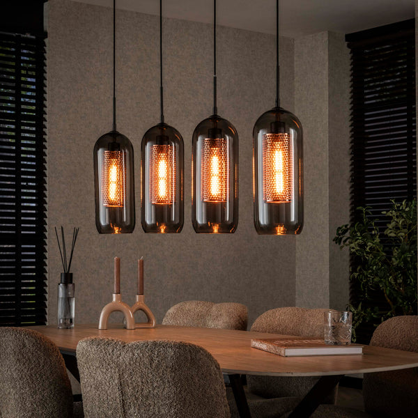 Hanglamp Smoke Mesh 4L