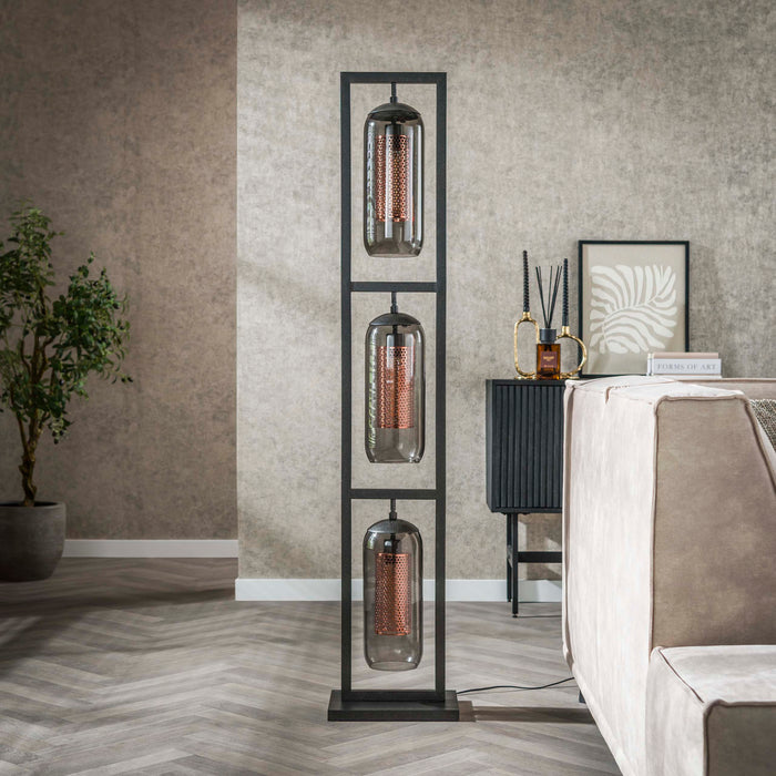 Vloerlamp Smoke Mesh | 158cm
