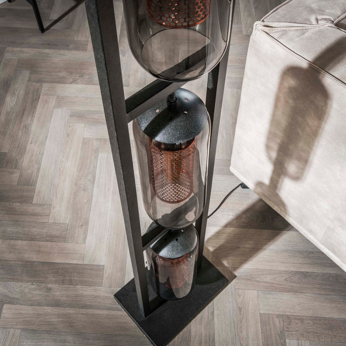 Vloerlamp Smoke Mesh | 158cm