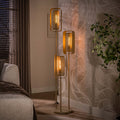 Vloerlamp Mesh Rotate Getrapt 3-Lichts | Beige