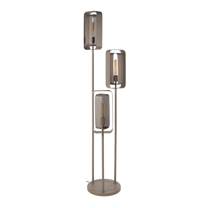Vloerlamp Mesh Rotate Getrapt 3-Lichts | Beige