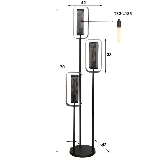 Vloerlamp Mesh Rotate | 170cm