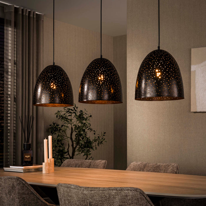 Hanglamp Kosmos 3-lichts | Bruin