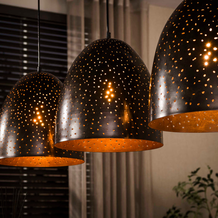 Hanglamp Kosmos 3-lichts | Bruin