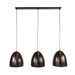 Hanglamp Kosmos 3-lichts | Bruin