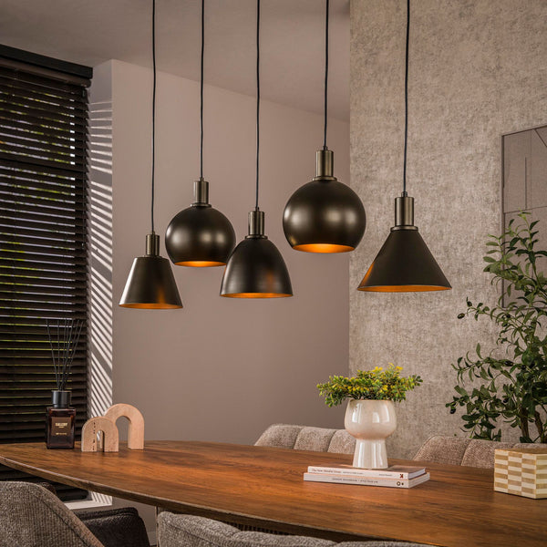 Hanglamp Metallo 5L - Sienna brown