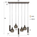 Hanglamp Sfera Tricolore | Bruin-Frosted