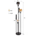 Vloerlamp Sfera Tricolore 5-lichts | Zwart