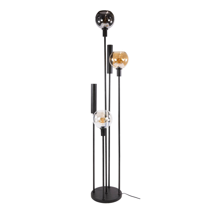 Vloerlamp Sfera Tricolore 5-lichts | Zwart