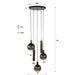 Hanglamp Sfera Tricolore | Bruin-frosted