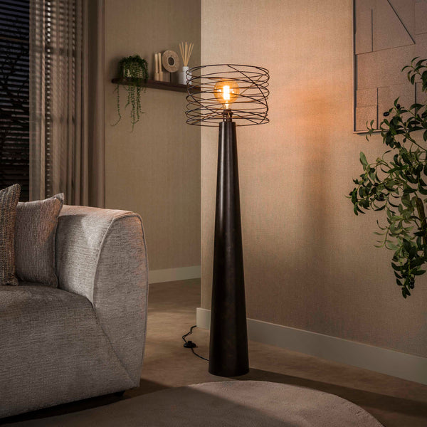 Vloerlamp Curl | Brown