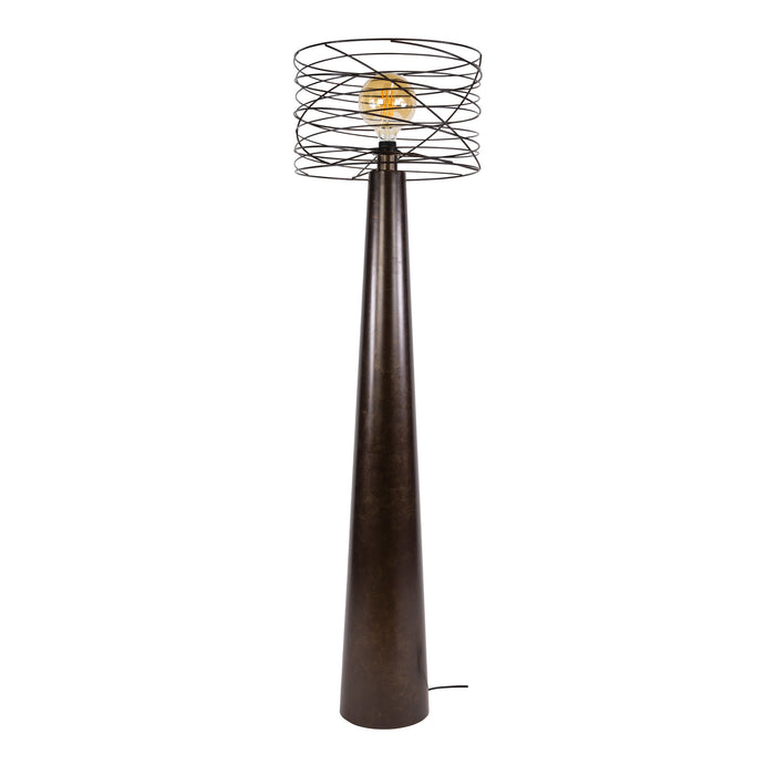 Vloerlamp Curl | Bruin