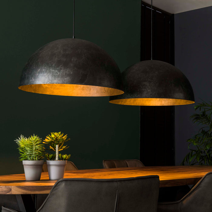 Hanglamp Dome 2L Ø60 - Urban bruin