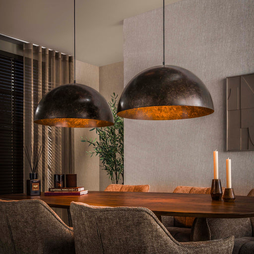 Hanglamp Dome 2-lichts | Bruin