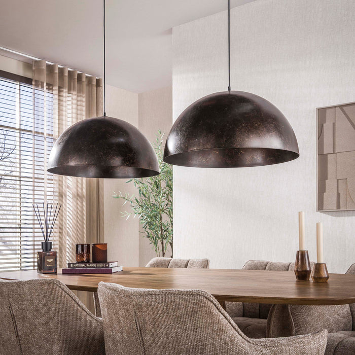 Hanglamp Dome 2-lichts | Bruin