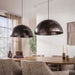 Hanglamp Dome 2-lichts | Bruin