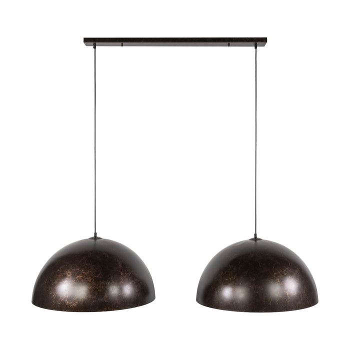 Hanglamp Dome 2-lichts | Bruin
