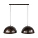 Hanglamp Dome 2-lichts | Bruin