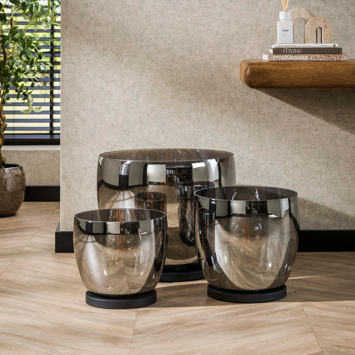 Vloerlamp UP L | Amber glas 29cm