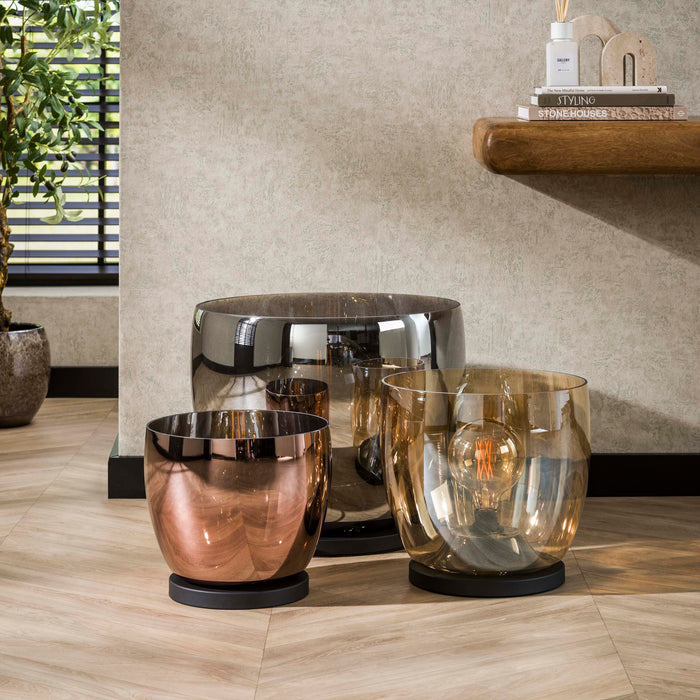 Vloerlamp UP L | Amber glas 29cm