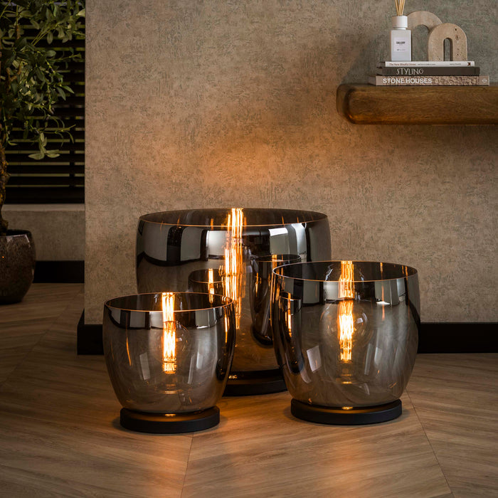 Vloerlamp UP XXL | Smoke grey glas 48cm