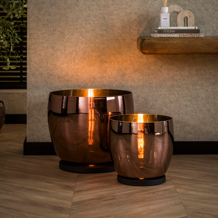 Vloerlamp UP XXL | Smoke grey glas 48cm