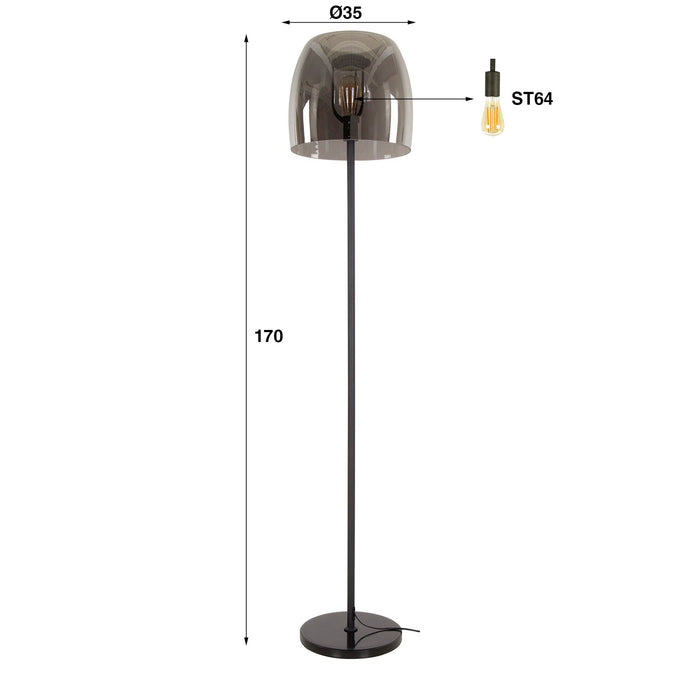 Vloerlamp Drift Glass | 170cm