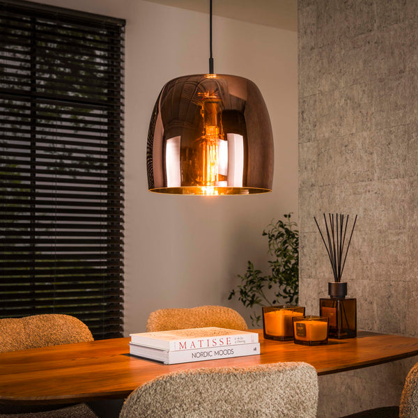 Hanglamp Drift Glass - Koper L