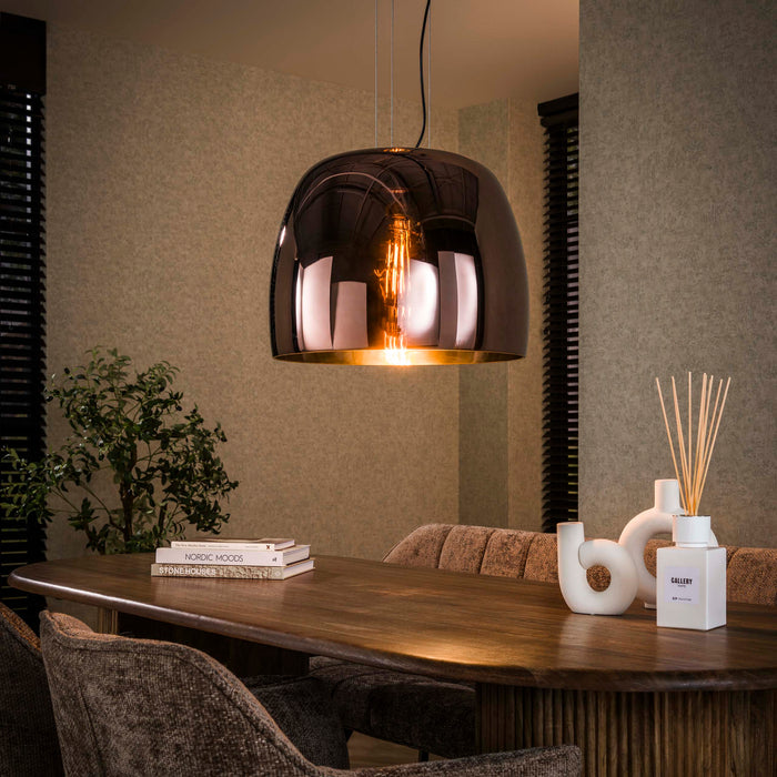 Hanglamp Drift Glass XL 1L - Smoke grey glas