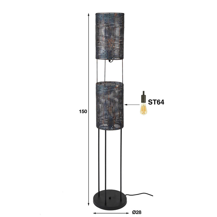 Vloerlamp Armor Tube | 150cm
