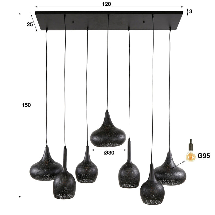 Hanglamp Zip 4+3L
