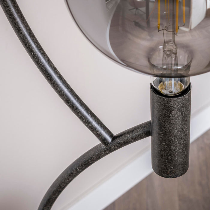 Vloerlamp Arcus | Zwart bruin 160cm