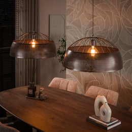 Hanglamp Screen Open 2-lichts | Koper
