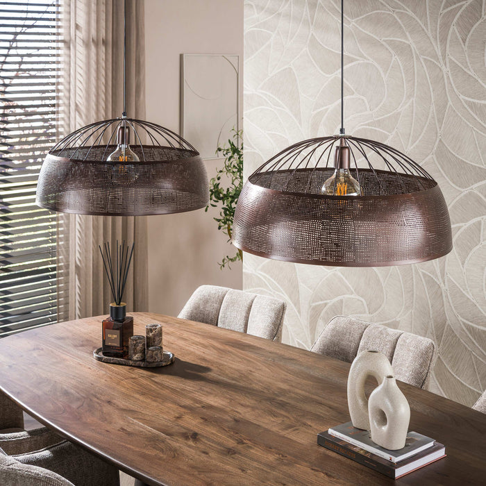 Hanglamp Screen Open 2-lichts | Koper