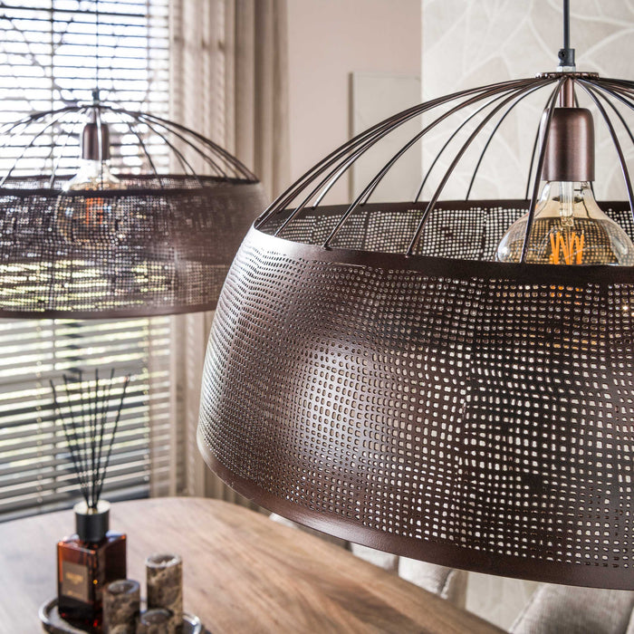 Hanglamp Screen Open 2-lichts | Koper