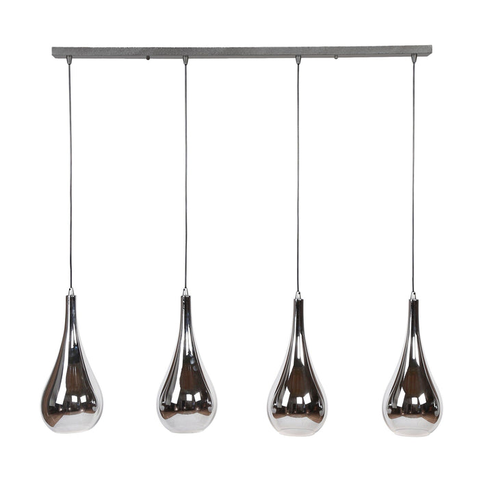 Hanglamp Silver Drop 4L