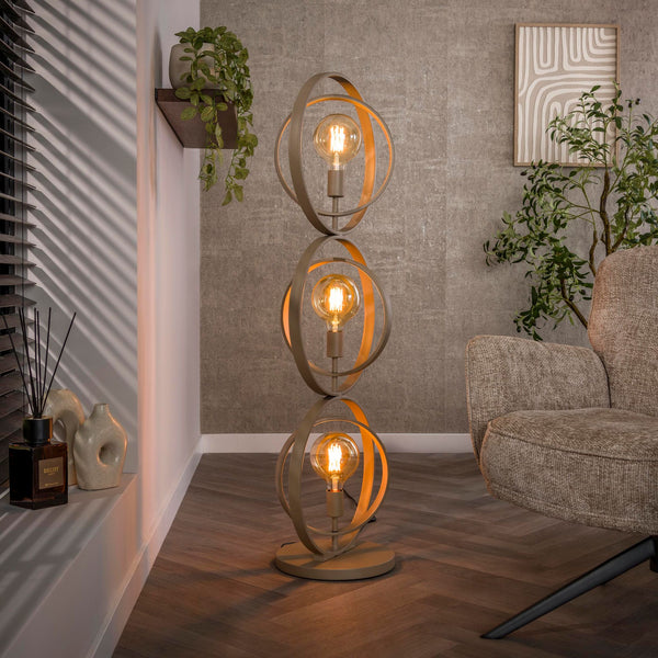 Vloerlamp Turn Around | Slate grey 124cm