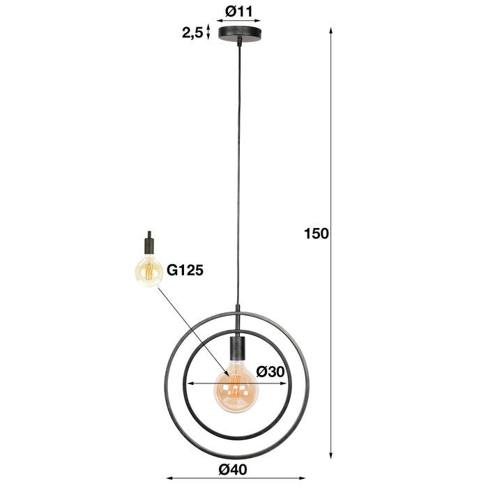 Hanglamp Turn Around 1L - Beige