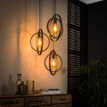 Hanglamp Turn Around getrapt 3L - Charcoal
