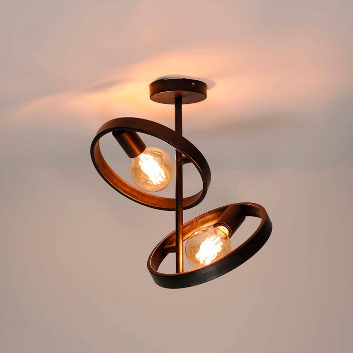 Plafondlamp Hover | Zwart 42cm