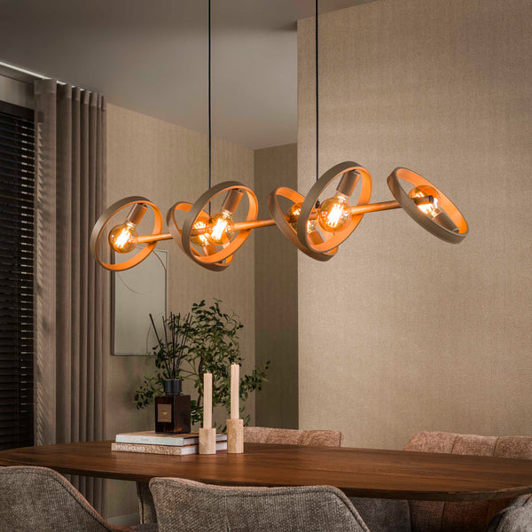 Hanglamp Hover 6-lichts | Beige