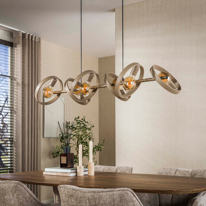 Hanglamp Hover 6-lichts | Beige