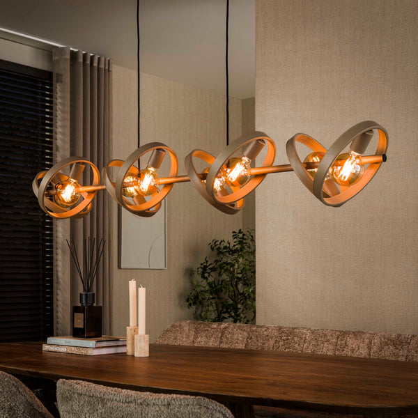 Hanglamp Hover 8-lichts | Beige