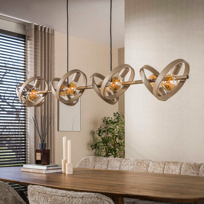 Hanglamp Hover 8-lichts | Beige