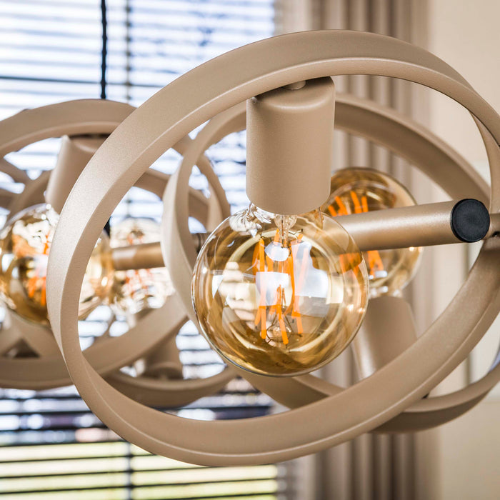 Hanglamp Hover 8-lichts | Beige