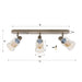 Plafondlamp Sepiora 3L | Beige