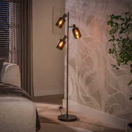 Vloerlamp Sepiora 3L | Sienna Bruin