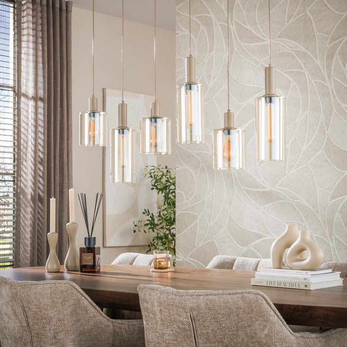 Hanglamp Sepiora 6-lichts | Beige